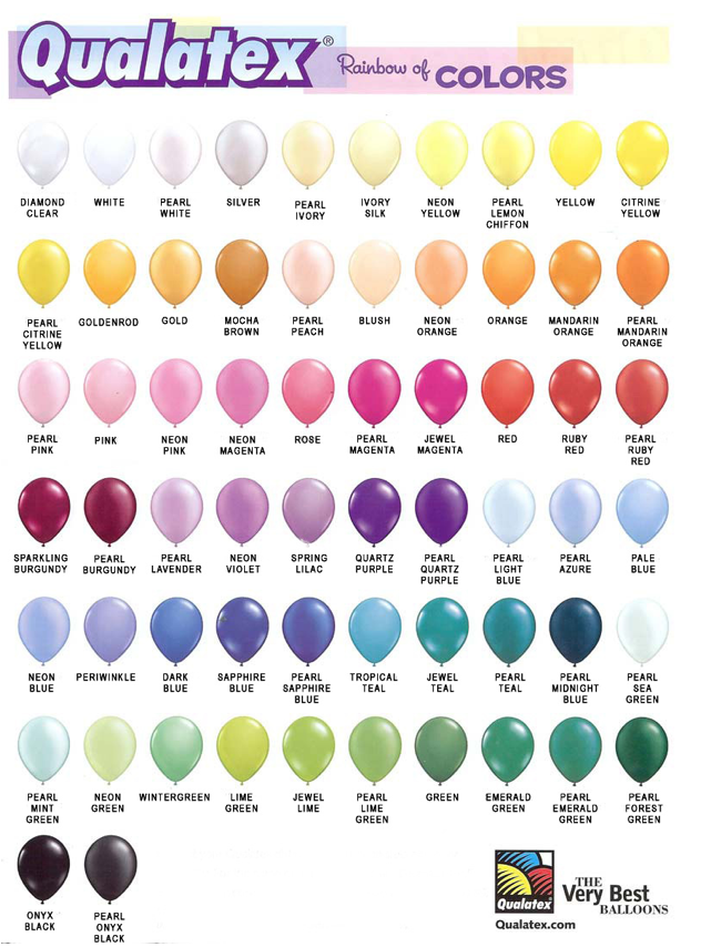 ballonnen kleurkaart